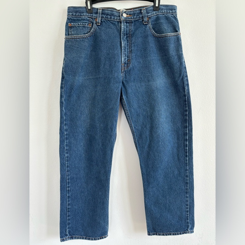 Levi's Men's Straight Jeans in Classic Blue Denim